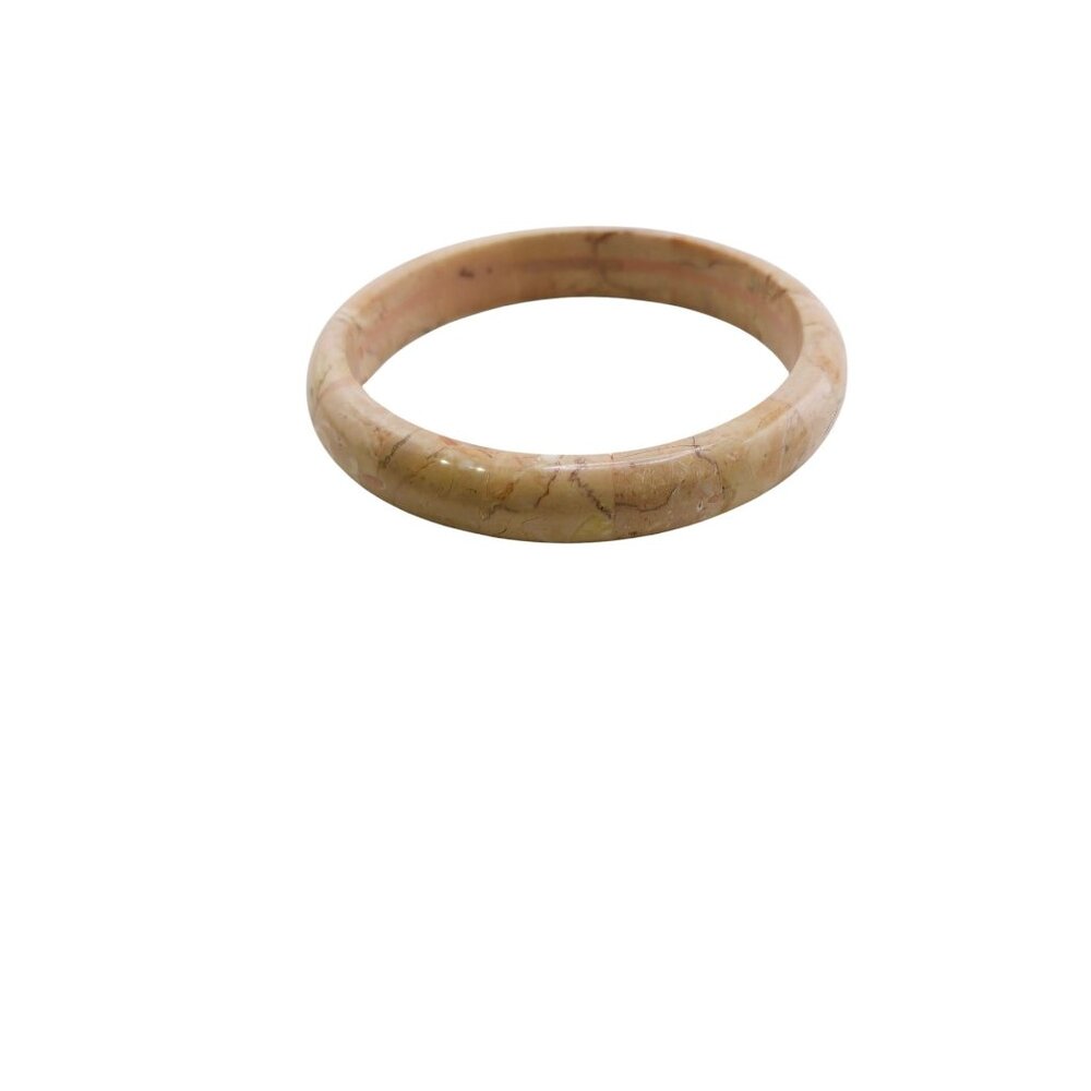 Vintage Stone Bangle Bracelet with Crack (A8113)